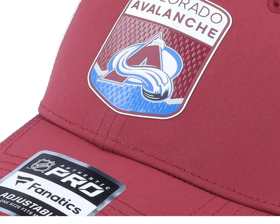 Colorado Avalanche Authentic Pro Draft Podium Black/White Trucker - Fanatics