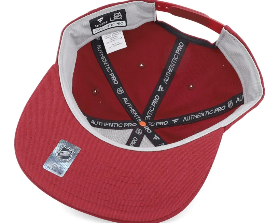 Colorado Avalanche Authentic Pro Rink Flat Brim Garnet Snapback - Fanatics