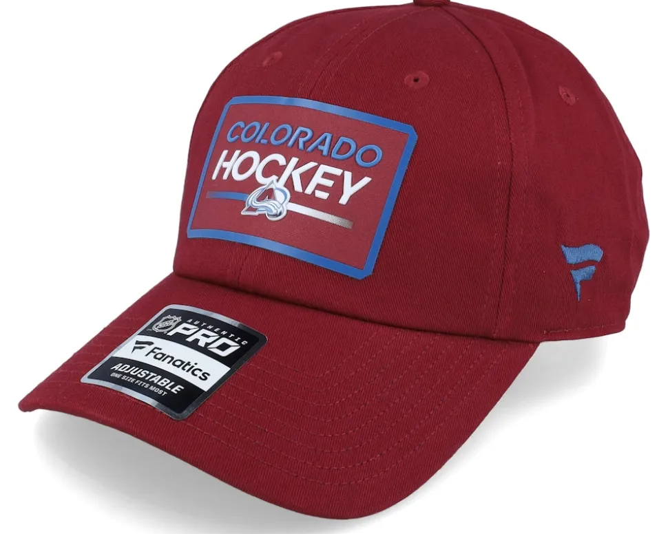 Colorado Avalanche Authentic Pro Prime Graphic Cardinal Adjustable - Fanatics