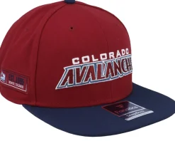 Colorado Avalanche Iconic Color Blocked Dark Garnet-Athl Snapback - Fanatics