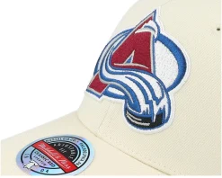 Colorado Avalanche Khaki Classic Red Khaki Adjustable - Mitchell & Ness