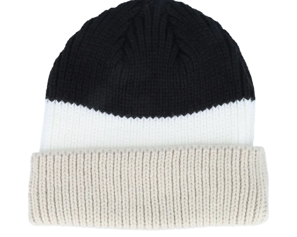 Colorblock Toque Black/White/Stone Cuff - Bauer