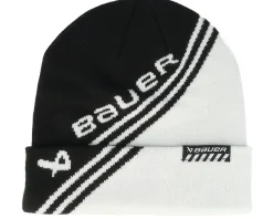 Colorblock Toque Black/White Cuff - Bauer