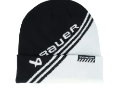 Colorblock Toque Black/White Cuff - Bauer