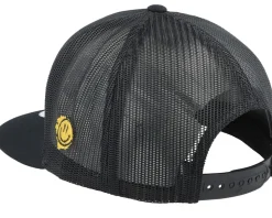 Colorful Lizard Black A-frame Trucker - Lucid Smile