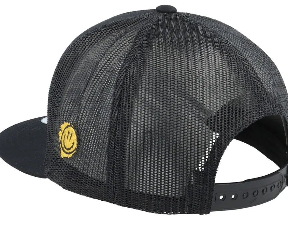 Colorful Lizard Black A-frame Trucker - Lucid Smile