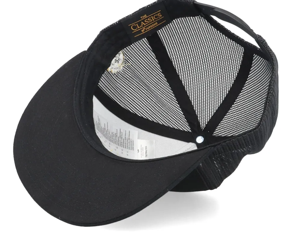 Colorful Lizard Black A-frame Trucker - Lucid Smile