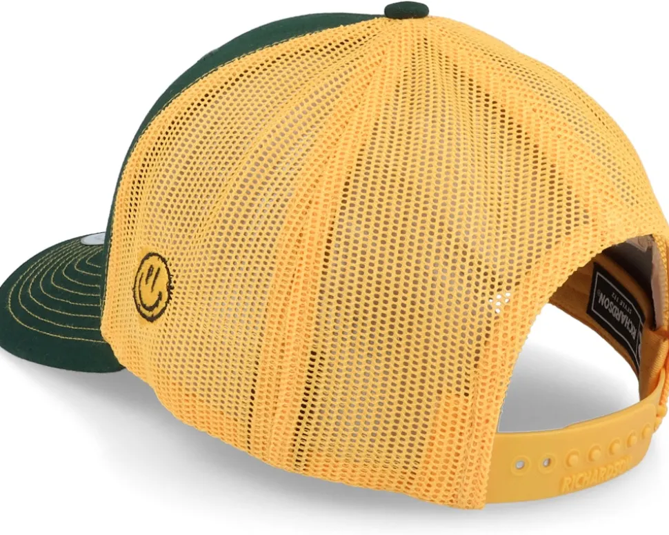 Colorful Lizard Dark Green/Gold Trucker - Lucid Smile