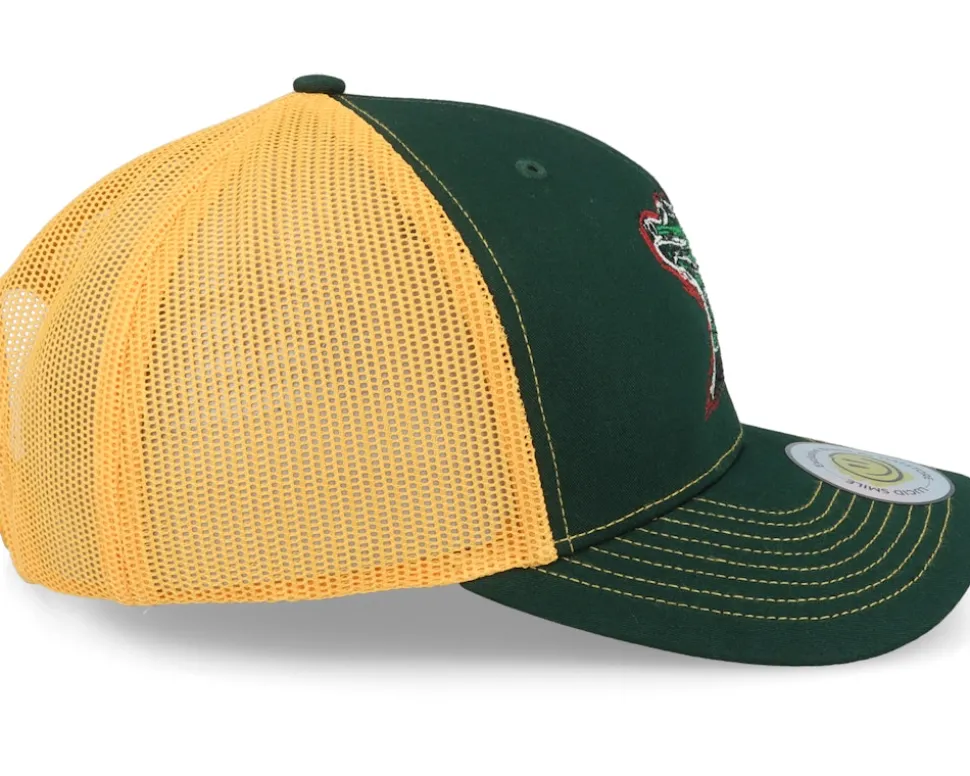 Colorful Lizard Dark Green/Gold Trucker - Lucid Smile