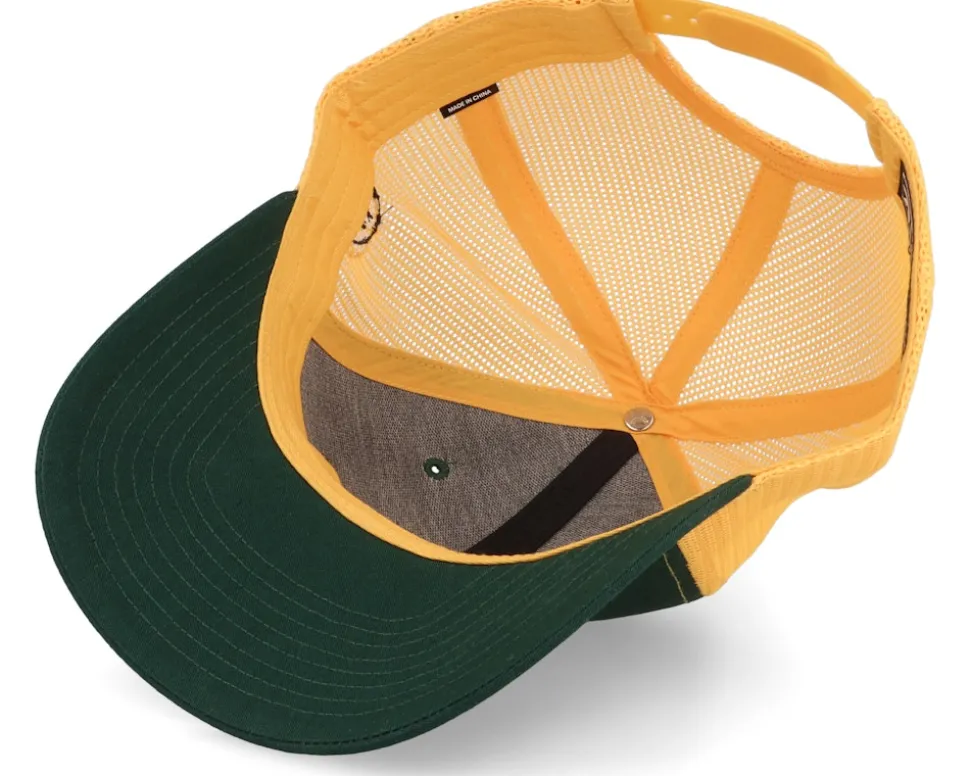 Colorful Lizard Dark Green/Gold Trucker - Lucid Smile