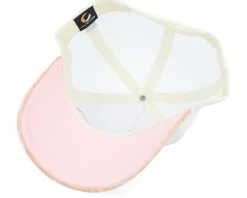 Colosseum At Its Peak Velvet White/Peach/Ivory A-Frame Trucker - Calza Pennello