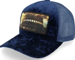 Colosseum At Its Peak Velvet Navy A-Frame Trucker - Calza Pennello