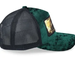 Colosseum At Its Peak Velvet Green/Black A-Frame Trucker - Calza Pennello