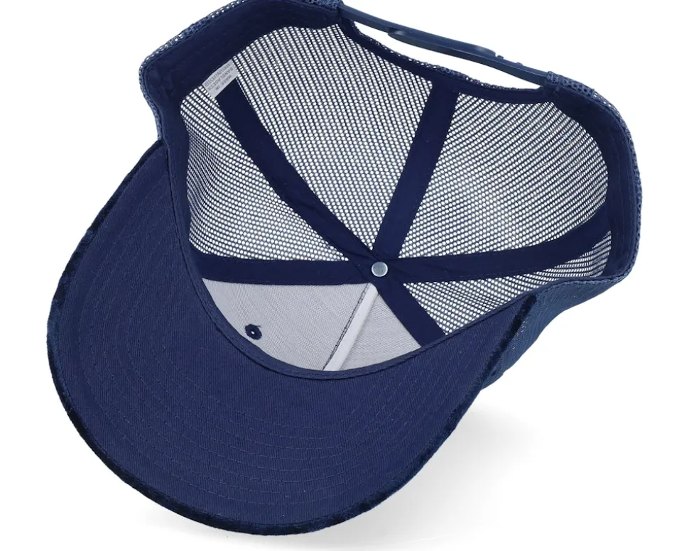 Colosseum At Its Peak Velvet Navy A-Frame Trucker - Calza Pennello