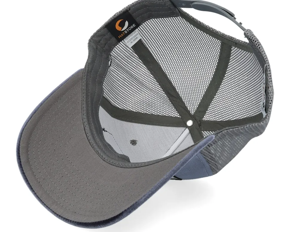 Comic Strip Fishsing Grey Velvet Trucker - Moomin