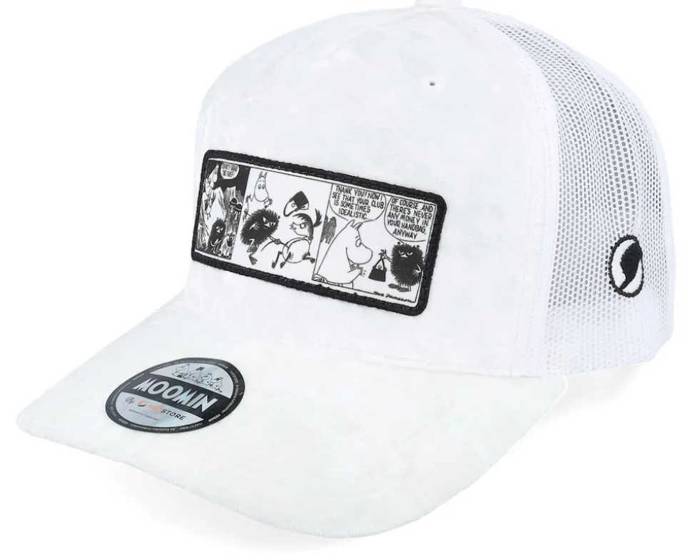 Comic Strip Thief White Velvet Trucker - Moomin