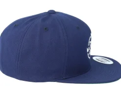 Compass Navy/White Snapback - Jack Anchor