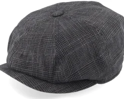 Conall Black Flat Cap - Mayser