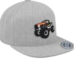 Cool Monster Truck Heather Grey Snapback - Kiddo Cap