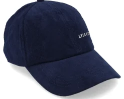 Cord Baseball Cap Dark Navy Dad Cap - Lyle & Scott