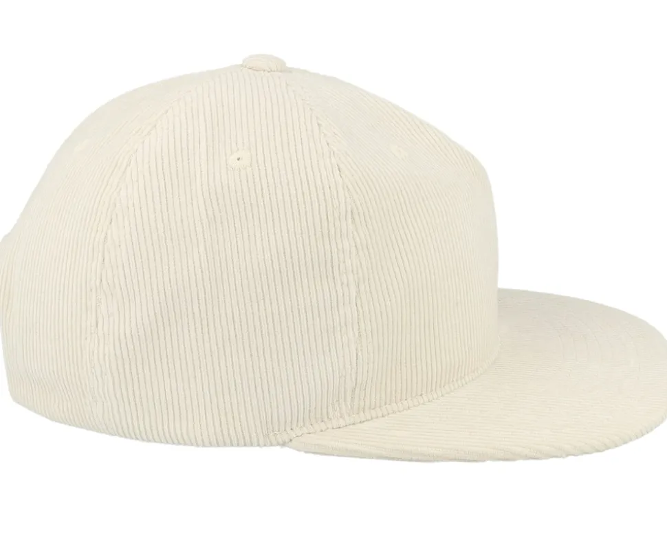 Cord Ivory 5-panel Halfmoon Snapback - Equip