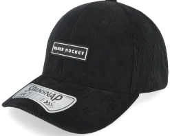 Corduroy Cap Black Adjustable - Bauer
