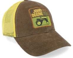 Corduroy Poly Mesh Yellow/Brown Trucker - John Deere