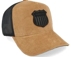 Corduroy Shield Brown/Black A-Frame Adjustable - Mitchell & Ness