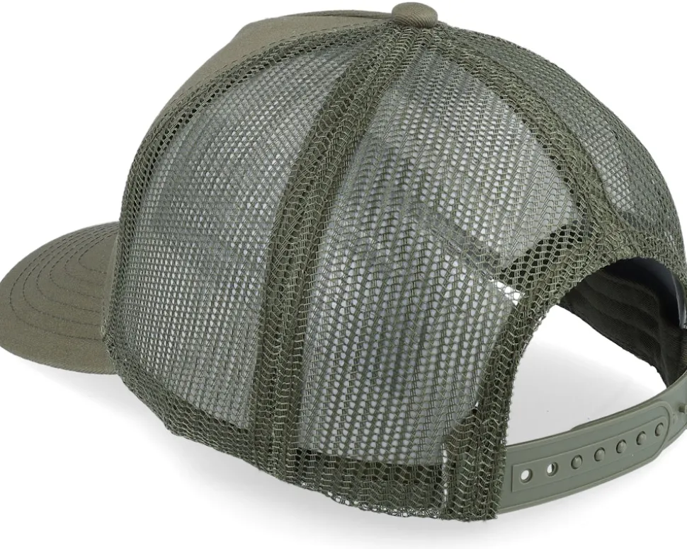 Cotton Twill Mesh Cap Olive Trucker - John Deere