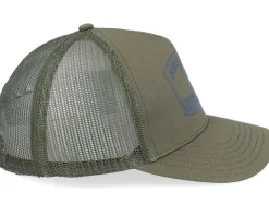 Cotton Twill Mesh Cap Olive Trucker - John Deere
