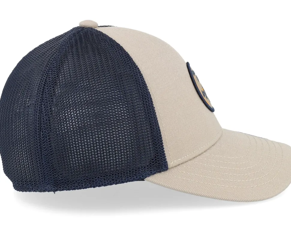 Cottonwood Khaki/Navy Mesh W Patch Trucker - Black Clover