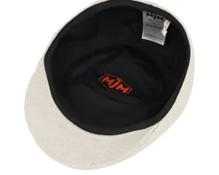 Country Cotton/Linen Mix Beige Flat Cap - MJM Hats