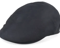 Country El Nappa Wax 2 Dark Brown/Orange Flatcap - MJM Hats