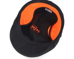 Country El Nappa Wax 2 Dark Brown/Orange Flatcap - MJM Hats