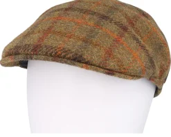 Country Harris Tweed Brown 2 Flat Cap - MJM Hats