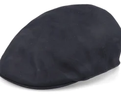 Country Nappa Wax Dark Brown Flat Cap - MJM Hats