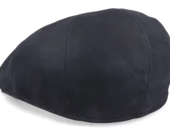 Country Nappa Wax Dark Brown Flat Cap - MJM Hats