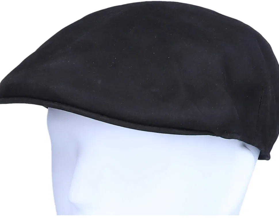 Country Nappa Wax Dark Brown Flat Cap - MJM Hats