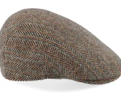 Country Virgin Wool Green Hr Flatcap - MJM Hats