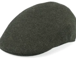 Country Wool Mix 33 Green Flat Cap - MJM Hats