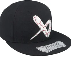 Crackle Cap Black Snapback - Bauer
