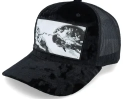 Creation Of Adam Velvet Black A-frame Trucker - Calza Pennello