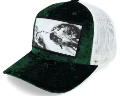 Creation Of Adam Velvet Green/Ivory A-frame - Calza Pennello