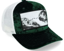 Creation Of Adam Velvet Green/Ivory A-frame - Calza Pennello