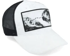 Creation Of Adam Velvet White/Black A-frame - Calza Pennello