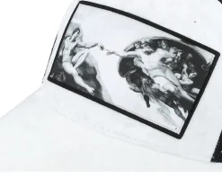 Creation Of Adam Velvet White/Black A-frame - Calza Pennello