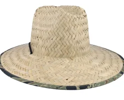 Crest Sun Tan/Tiger Camo Straw Hat - Brixton