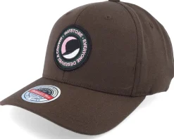 Crown Badge Pink Brown 110 Adjustable - Hatstore