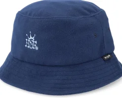 Crown Polar Fleece Hat Navy Bucket - HUF