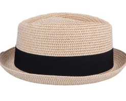 Crown Toyo Braided Beige Pork Pie - Jaxon & James